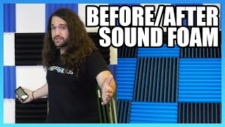 Do Foam Panels Work Sound Treatment Comparison at GN HQ [upl. by Eidnak]