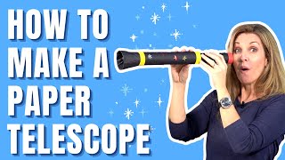 How To Make A Paper Telescope  Easy DIY Craft Ideas For Children [upl. by Dupre]