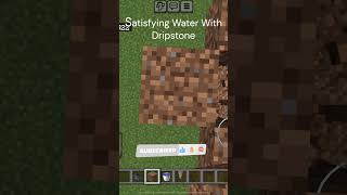 Satisfying Water with Dripstone Minecraft [upl. by Aita289]