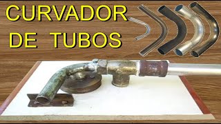 COMO FAZER UMA CALANDRA MANUAL DOBRADEIRA DE TUBOS CASEIRO CALANDRA TUBOS PORTÁTIL CURVADOR DE TUBO [upl. by Ettezil827]