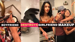 Boyfriend Destroys Girlfriends Makeup This is ABUSE [upl. by Effie]