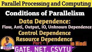 Conditions of Parallelism  Data Control amp Resource Dependence  Part 1  PPC Lect 17 Shanu Kuttan [upl. by Marabel]