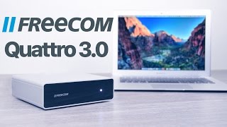 HOCHWERTIGE externe Festplatte für den Schreibtisch  Freecom Quattro 30 [upl. by Ahsilav]