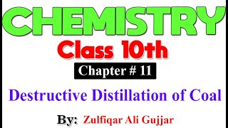 Destructive Distillation of Coal  Chapter  11  Chemistry Class 10th  Lec [upl. by Lemhar171]