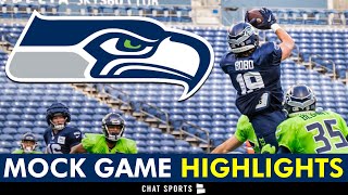 Seattle Seahawks Mock Game Highlights Ft Sam Howell Byron Murphy II amp Jake Bobo  Seahawks News [upl. by Idnem292]