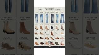 Rock Your Denim Perfect Shoe Matches for Every Style styleguide styletips fashionideas [upl. by Ykcim]