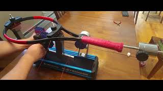 How to String a tennis Racquet Updated Gamma X2 [upl. by Sible]