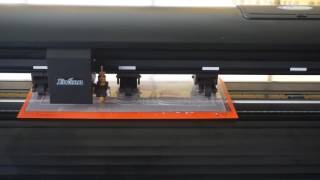 Heatshrink sheet cutting with Foison vinyl cutter [upl. by Neural]