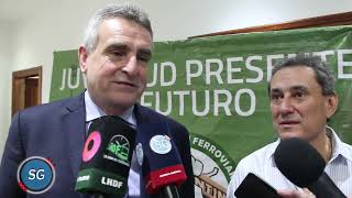 Agustín Rossi presentó la plataforma electoral del oficialismo en la Unión Ferroviaria [upl. by Annauqahs339]