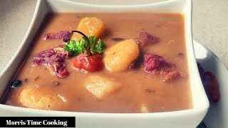 Red Peas Soup With Beef  Jamaican Style  Lesson 18  Morris Time Cooking [upl. by Hurlbut328]