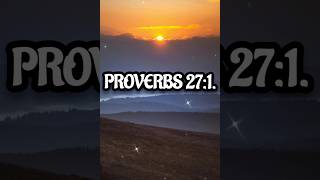 Proverbs 271 Verse Only trustinthelord biblestudy [upl. by Harv]