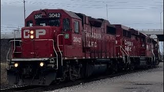 CPKC H72 Galt Ontario Canada December 30 2023 [upl. by Hseyaj]