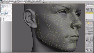 Retopology workflow inside 3ds max using the Graphite Modeling Tools Polyboost [upl. by Eey]