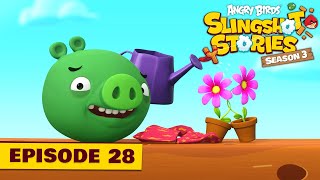 Angry Birds Slingshot Stories S3  Wild Flower Ep28 [upl. by Enialed]