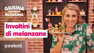 Involtini di melanzane e pasta la ricetta siciliana facile e veloce di Giusina con gli spaghetti [upl. by Sachiko]