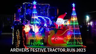 Archers Festive Tractor Run 2023  Merry Christmas [upl. by Cardie975]