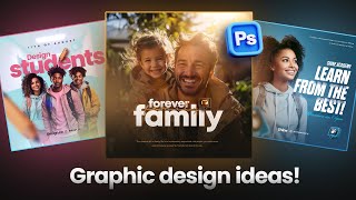 03 EPIC Graphic Design Ideas in Photoshop  Full Tutorial [upl. by Peisch]