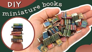 EASY miniature books for dollhouses amp dioramas [upl. by Alema]