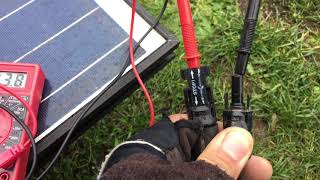 How to Quickly test a solar panel using a multimeter [upl. by Letsou]