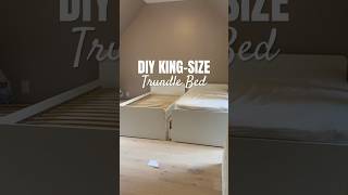 DIY Twin Beds Into A KingSized Trundle Bed and it’s awesome [upl. by Dnomsad253]