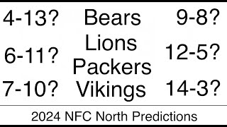 2024 NFC North Predictions [upl. by Oilerua]