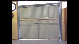 Hangar Style Bifold Door 4  Made by JampD [upl. by Krueger]