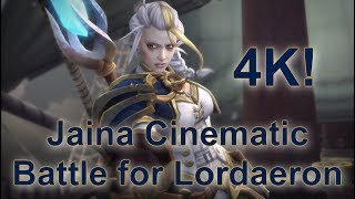 Jaina Cinematic 4K Ultra Settings  Battle for Lordaeron [upl. by Ynogoham]