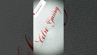 Copperplate calligraphy tutorial how I write your name celso [upl. by Hayikaz]