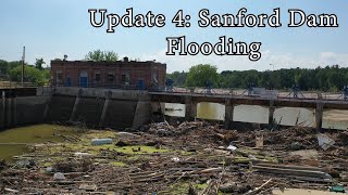 Update 4 Sanford Flood 2020  Drone  Dam Collapse [upl. by Swigart]