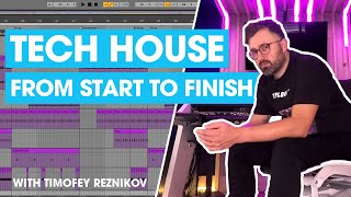 🔥 How To Make Tech House in Ableton Live 1 Hour Tutorial From Start To Finish [upl. by Aynatan]