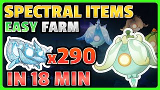 Specters Farm 290 Spectral Items  FAST amp EFFICIENT ROUTE  Genshin Impact [upl. by Kiel]