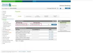 Standard Chartered Bank SCB Payment Flow  Internet Banking [upl. by Ipoillak]