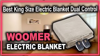 WOOMER King Size Electric Heated Throw Blanket  Best Electric Blanket with Dual Control [upl. by Neitsirk]