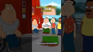 Peter being racist again 😳 funnyfamilyguyclipsfamilyguyshortsviral [upl. by Ricardama710]