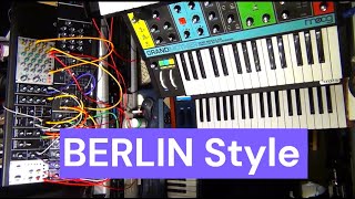 Berlin school influenced electronic jam B Odyssey Moog Grandmother B modular system B Monopoly [upl. by Blackburn855]