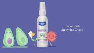 How to apply Diaper Rash Sprayable Cream  Mustela USA [upl. by Newhall]