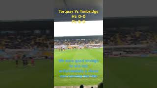 Torquay United draw 00 with Tonbridge with the talking point being a “disallowed” goal nonleague [upl. by Dlaner]