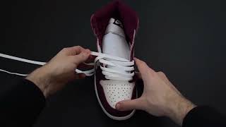 How To Lace Nike Air Jordan 1 High [upl. by Enegue103]