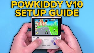 Powkiddy V10 Ultimate Setup Guide  ArkOS ROMsBIOS WiFi and Tweaks [upl. by Abdul]