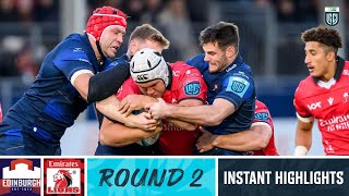 Edinburgh v Emirates Lions  Instant Highlights  Round 2  202324 [upl. by Dollie920]