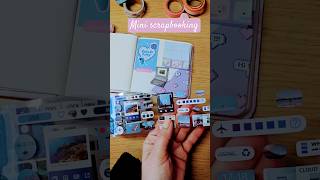 Mini scrapbooking with me scrapbooking journaling mini stationery cute tiktok shorts [upl. by Sankey611]