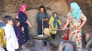 AFGHAN VILLAGE LIFE ✨ Daily Routine of Twins Family Surviving in a Cave 🥺 [upl. by Anehsat]