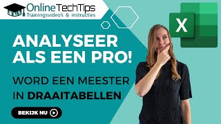 Excel  Draaitabellen voor Beginners [upl. by Uta]