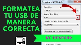 COMO FORMATEAR CORRECTAMENTE TU USB 2024 [upl. by Harriet]