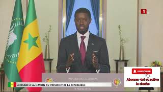 Premier discours à la nation foudroyant du président Bassirou Diomaye Faye [upl. by Analla]