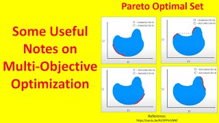 Some Useful Notes on MultiObjective Optimization [upl. by Aphrodite]