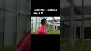 Tyreek hill is ducking speed in a race 😂 tyreekhill speed funny [upl. by Niboc]