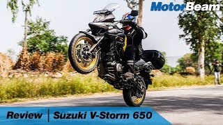 Suzuki VStrom 650XT Review  Better Than Versys 650  MotorBeam [upl. by Noiztneb]