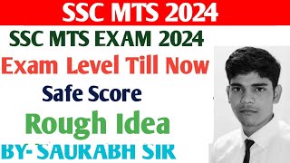 SSC MTS EXAM 2024  SAFE SCORE  ROUGH IDEA sscmts2024 [upl. by Dambro690]