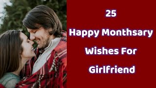 Happy Monthsary Wishes For Girlfriend [upl. by Zetram]